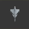 Modern Fighter Jet 3D Render with Detailed Cockpit and Mounted Weapons
