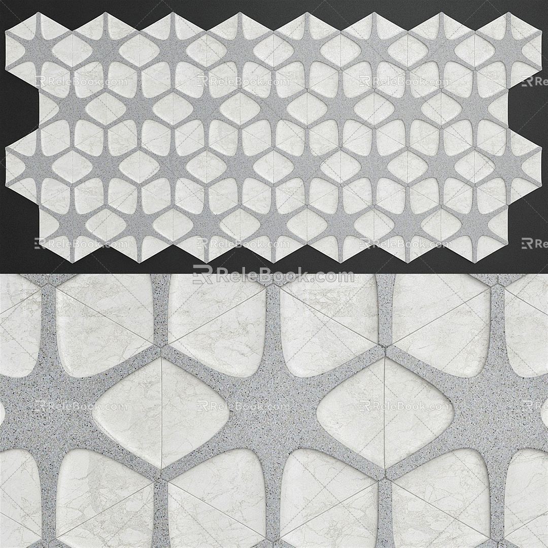 Modern floor tile 3d model