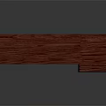 Red Wooden Desk Workstation With Upper Shelf And Lower Layered Storage Shelves