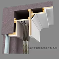 Modern node ceiling process node 3d model