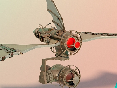 Steampunk Drone steampunk B a tdrone 3d model