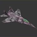 Camouflage Fighter Jet Model With Sharp Nose Transparent Cockpit And Streamlined Wing Design 3d model
