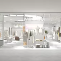 Minasu Modern Fashion Clothing Store With Mannequins Hanging Clothes And Green Plants