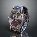 Sevagnya Fashionable Watch With Metal Chain Strap And Decorative Dial Design