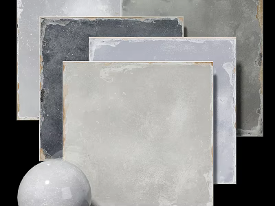 Diverse Textured Floor Tiles For Interior Decoration 3d model