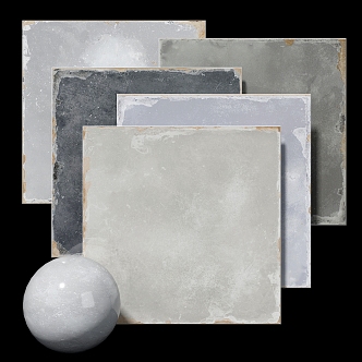 modern tile gray tile 3d model