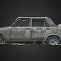 car wreck 3d model