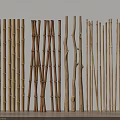 Natural Bamboo Poles In Various Lengths And Sizes For Decorative And Craft Use