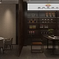 Liquor Store Interior With Imported Beer And Wine Display Shelves And Various Bottles