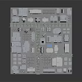Detailed Modern City Architecture Model Featuring Tall Skyscrapers And Urban Buildings