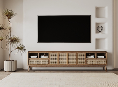 Silent Wind TV Cabinet TV Combination 3d model