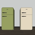 refrigerator mini refrigerator vintage refrigerator mini refrigerator mini refrigerator 3d model