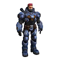 Sci-Fi Characters Cyberpunk Future Warrior Robot Game Characters Anime Characters Mecha Man Armed Machine 3d model