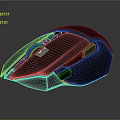 Ergonomic Black Gaming Mouse With Colorful RGB Lighting And Sleek Design