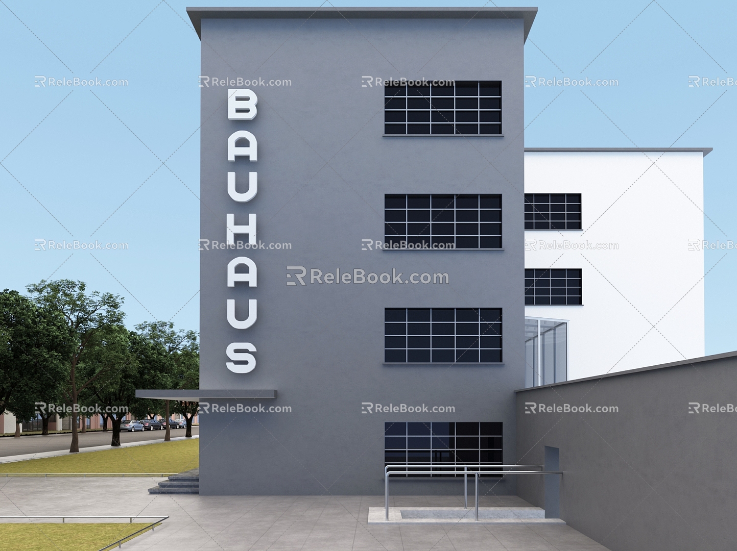 Architecture Bauhaus Building Bauhaus Institute 3d model