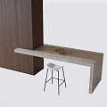 Modern Bar Bar Chair Kitchen Bar 3d model