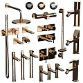 Modern Black Bathroom And Kitchen Faucet Fixtures With Various Design Styles