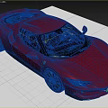 Red Sports Car With Sleek Body Black Wheels And Modern Front Design Features