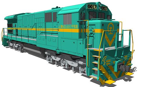 Modern Train 3d model