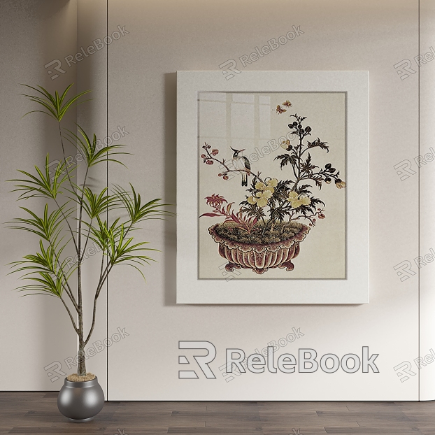 New Chinese abstract decorative painting model