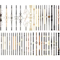 Various Decorative Railings With Metal Designs Curved Patterns And Different Styles