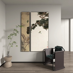 New Chinese Decorative Painting 3d model