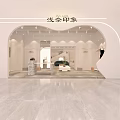 Modern Clothing Store Interior With Green Sofa Display Area And Decorative Plants