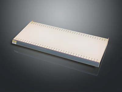 Rectangular Equipment Panel With Perforated Surface And Dark Edge Design 3d model