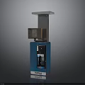 Blue SIPU Vending Machine With Metal Top Control Panel And Dispensing Compartment