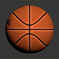 Orange Basketball With Black Stripes And Textured Surface For Daily Life Use