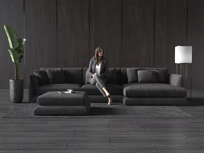 modern corner sofa sofa 3d model