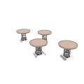 Garden Ornaments With Circular Platforms And Spring Bases For Outdoor Use 3d model