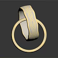 Elegant Golden Rings With Intricate Decorative Patterns As Daily Life Accessories