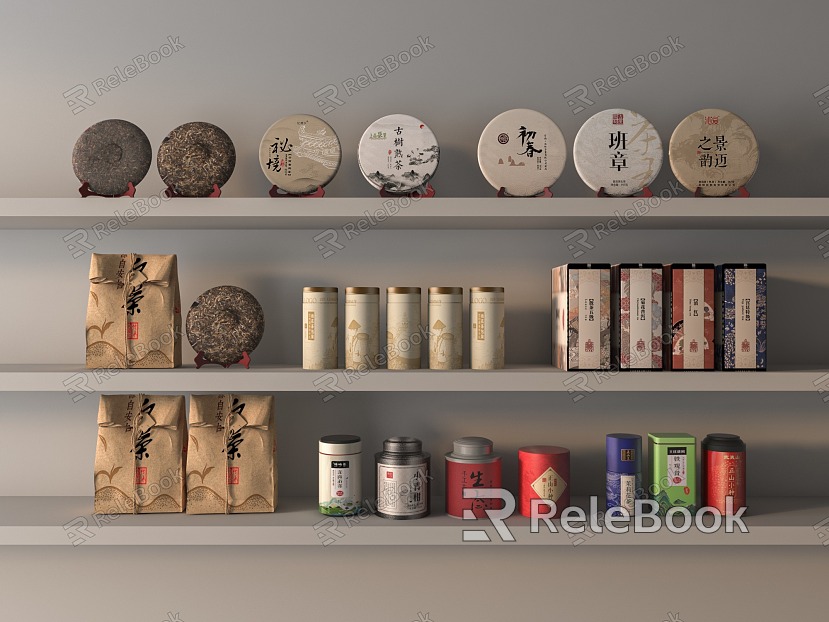 New Chinese Tea Tea Packaging Box model