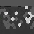 Modern Background Wall Decorative Wall Hexagonal Background Wall Honeycomb Background Wall Internet Celebrity TV Sofa Background Wall 3d model