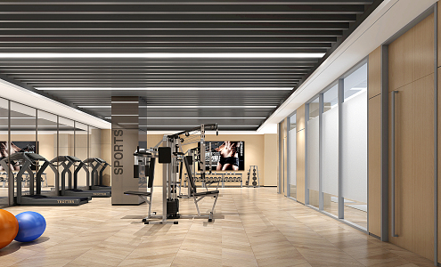 Modern Gym 3d model