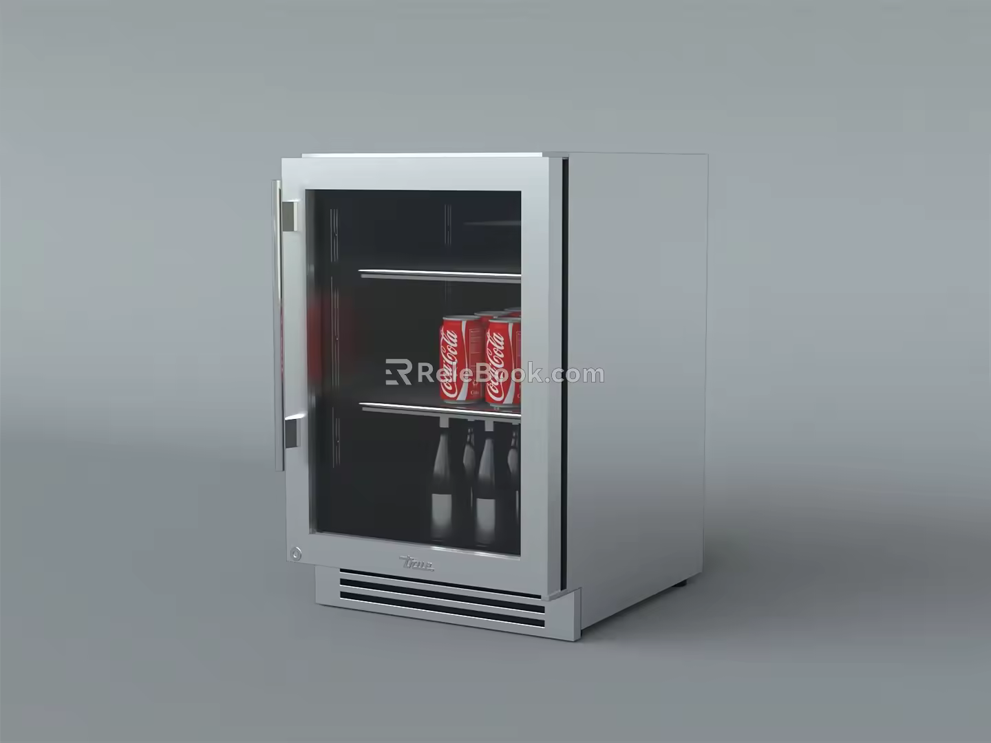 Modern refrigerator small refrigerator 3d model