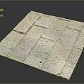 Slate Terrain With Textured Gray Tiles And Natural Paving Ground Surface