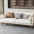 New Chinese-style double sofa 3d model