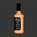 Jack Daniel's Tennessee Whiskey Bottle With Black Label And Amber Liquid
