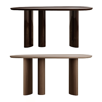 Nordic Simple Dining Table 3d model