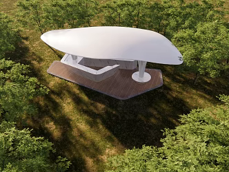 Modern Pavilion 3d model