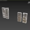 Collection of Stone and Wood Blocks With Natural Textures And Rustic Patterns