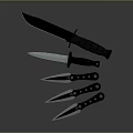 Hidden weapons darts ninja darts ninja weapons ancient weapons cold weapons medieval items 3d model