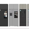 Modern refrigerator built-in refrigerator double door refrigerator single door refrigerator oven cabinet 3d model