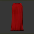 Fashionable Long Red Cloak With Flowy Fabric And Elegant Design For Clothing