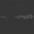 Three Shiny Metallic Fighter Jets Flying In Formation Against Black Background