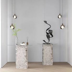 Modern sculpture ornaments 3d model