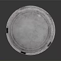 Gray Round Multi layer Metal Equipment With Central Circular Component