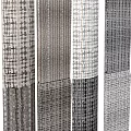 Various Patterned Fabrics In Gray White Black With Plaid And Striped Textures